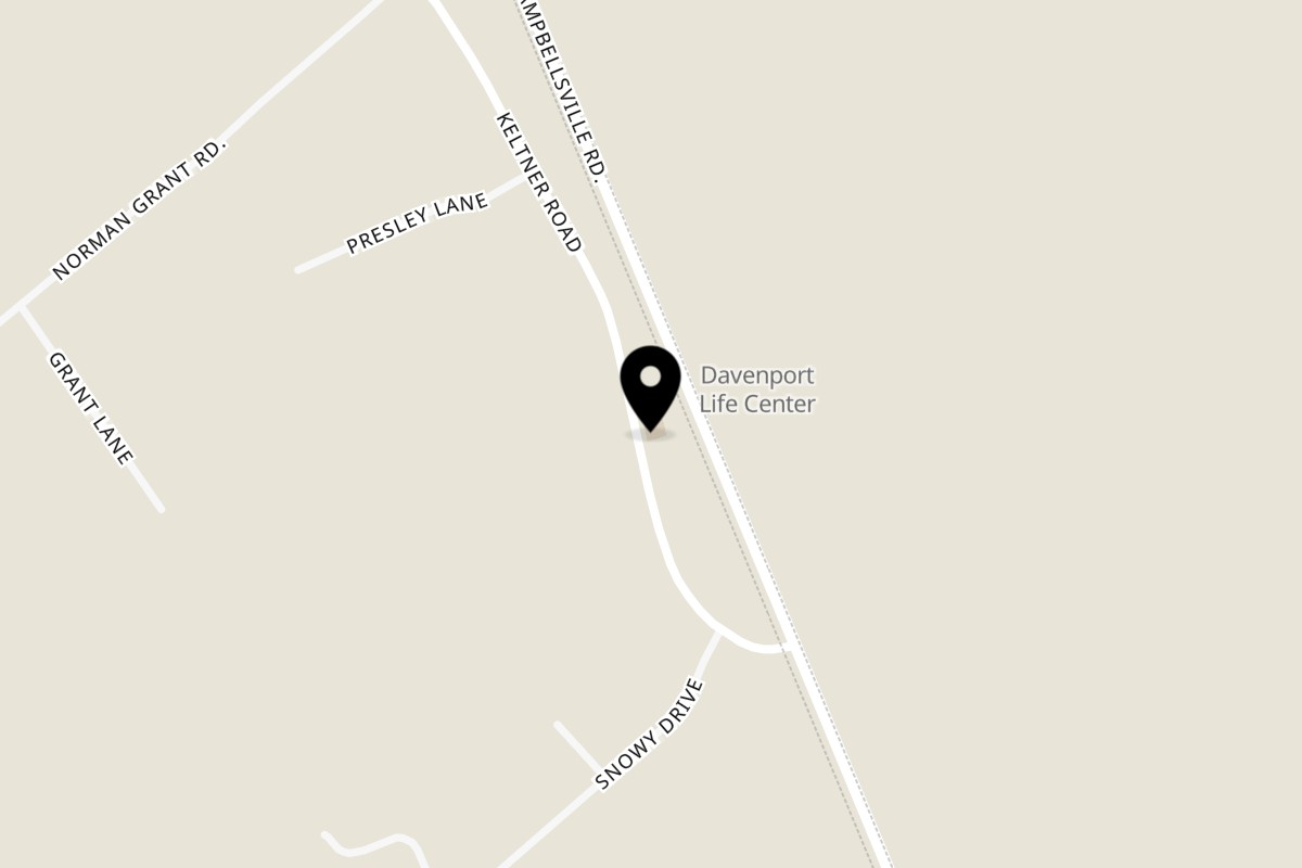 Map showing the location of Betty's Country Cooking on 2339 Campbellsville Rd in Columbia